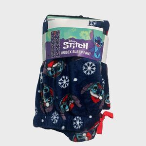 Disney Stitch Pajama Pants Unisex Size Large Christmas Sleep Lounge NWT